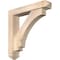 Ekena Millwork Imperial Arts and Crafts Smooth Bracket w/ Offset Brace, Douglas Fir, 5 1/2"W x 28"D x 28"H BKT0604X28X28IMP03SDF - alternate 1